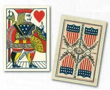 1863 Victorian Playing Cards Cohen Patent Natl US Civil War Deck Repro Games picture