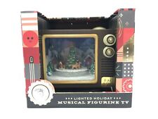 Fao Schwarz Lighted Holiday Musical Figurine Tv Plays W/Defects picture
