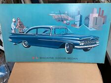 1959 Chevrolet Biscayne Two Door Dealer thick cardboard poster picture