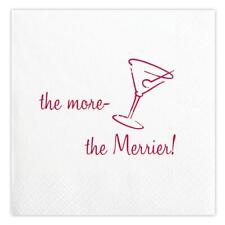 The More the Merrier Face to Face Cocktail Napkin 5in W x 5in Hx.5in D Pack of 4 picture