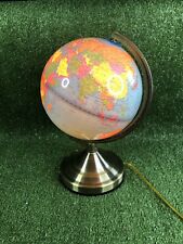 Vintage Portable Luminaire Lamp Earth Globe Spinning Axis Works New Bulb picture