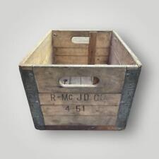 Sealtest Milk Bottle Wood Wooden Box Crate April 1951 R-Mc JD Co picture