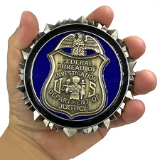 EL9-005 FBI Challenge Coin Special Agent Intel Analyst Federal Thin Blue Line picture