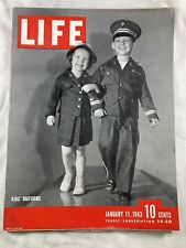 LIFE MAGAZINE - Jan 11 1943 - KIDS WWII WW2 UNIFORMS / Girls ROTC / Gibraltar picture