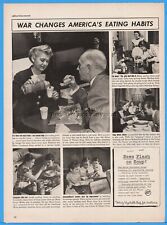 1944 Heinz Soup War Changes America's Eating Habits WWII Train Box Lunch Ad picture