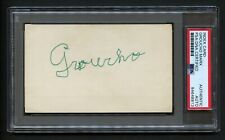 Groucho Marx signed autograph Vintage 3x5 Host: You Bet Your Life PSA Slabbed picture