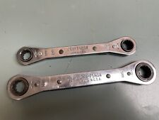 Craftsman Ratcheting Wrench 12 13 14 15mm Lot of 2 Dog Bone 42173 42174 picture