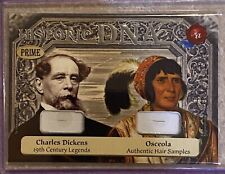2024 HISTORIC AUTOGRAPHS PRIME CHARLES DICKENS OSCEOLA DUAL HAIR DNA RELIC 11/17 picture