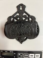 Vintage Wilton Cast Iron Decorative Wall Mount Hanging Match Holder picture