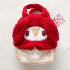 Sanrio My Melody Fluffy Tote Bag Little Forest Fellow Red Prize 8.2 x 10.2 in picture