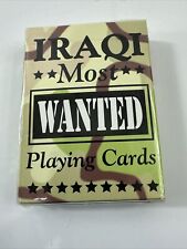 NEW Vintage Bicycle Iraqi Most Wanted Playing Cards Deck Gulf War - SEALED picture