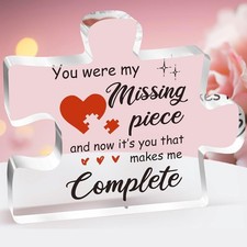 Valentines Day GiftPuzzle Acrylic Plaque 3.9 x 3.3 picture