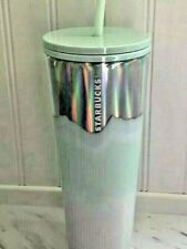 L👀k ONE Starbucks gradient Wave Tumbler, 24oz TUMBLER - MINT GREEN HOLIDAY 2021 picture