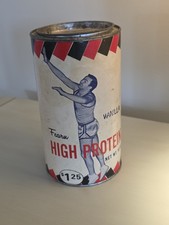 🔥 RARE Early High Protein Diet Supplement Empty Container Tin ~ 1960s picture