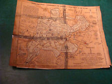 SHAWMUT 1620 - BOSTON - 1930 MAP as found, behind tape or plastic 14x22