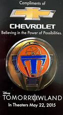NEW Disney TOMORROWLAND Special Movie Release Chevrolet Pin From 2015 picture