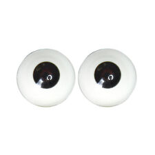 2pcs 33mm Half Round Eyeballs for TPE Doll Art Dolls Eyes Replacement-Black Eyes picture