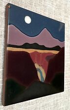 Hand Painted Glazed New Mexico Southwestern Art Tile picture