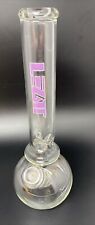 Vintage 15 Inch LEGIT Glass Water Pipe Smoking Tobacco Pipe Bong Made In USA picture