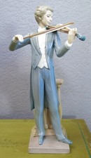 LLADRO RETIRED CONCERTISTA VIOLIN PLAYER 1985 FIGURINE 13.5 IN MINT picture