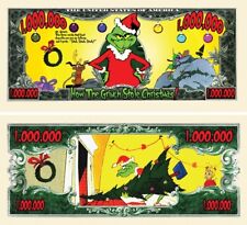 10 Pack How The Grinch Stole Christmas Collectible Funny Money Dollar Bills picture