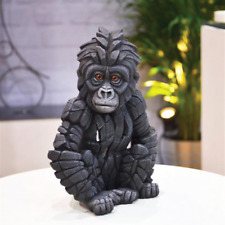 Baby Gorilla Edge Sculpture Figure Evocative - Marble Castings Blend picture