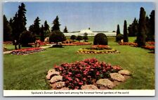 Spokanes Duncan Gardens Floral Flowers Greetings Washington State UNP Postcard picture
