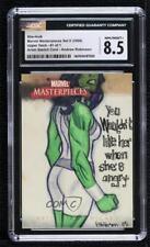 2008 Fleer Marvel Masterpieces Series 2 1/1 Andrew Robinson CGC 8.5 Sketch f7a picture