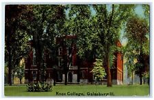 1910 Knox College Exterior Building Galesburg Illinois Vintage Antique Postcard picture