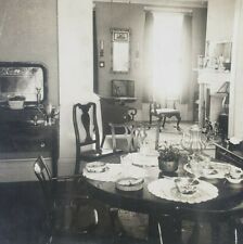 New York Brooklyn House Home Dining Living Room Domestic Art Stereoview C132 picture