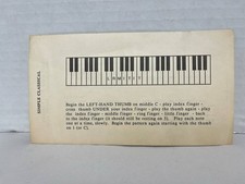 Simple Classical Run Piano Keyboard Improvisation Instruction Paper Card picture