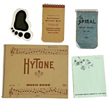 Vintage Music Notepads Lot 5 Songwriting Paper Partial Used Blank Pages Sheets picture
