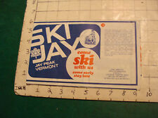 Vintage High Grade SKI Brochure: new england SKI GUIDE & MAP 1973 ski jay mt. picture