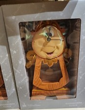 Disney Parks Beauty and the Beast Cogsworth Clock 10" Working Clock Figurine New picture
