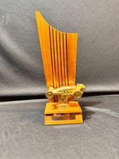 Vintage 1962 Drag Racing Trophy WOODEN w/ sprint car circle track no venue picture