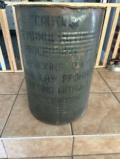 Vintage steel Industrial pharmaceutical drum,1930s-50s,,display picture