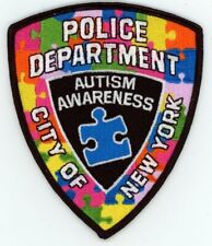 NEW YORK CITY POLICE AUTISM AWARENESS NICE PATCH SHERIFF picture
