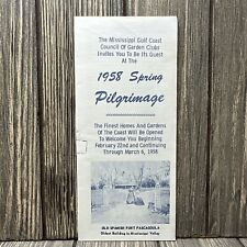 Vintage 1958 Spring Pilgrimage Missiissippi Gulf Coast Garden Clubs Brochure picture