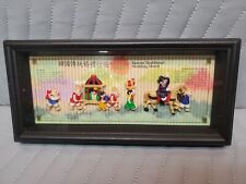 KOREAN TRADITIONAL WEDDING MARCH SHADOWBOX FRAMED ART picture