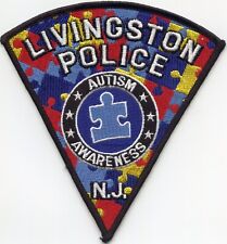 LIVINGSTON NEW JERSEY AUTISM AWARENESS POLICE PATCH picture