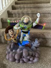 Disney Parks Pixar Light Up Toy Story Buzz Lightyear & Woody Medium Big Fig picture