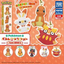 Pokemon Petanko Mascot Strap Fire Type Comp Set of 5 Capsule Toy Takara TomyArts picture