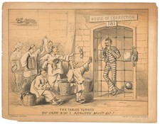 c. 1879 Satirical Cartoon, Kearney, Anti-Chinese Racism San Francisco California picture