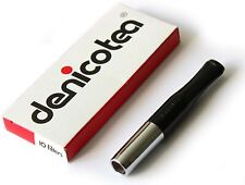 Denicotea Cigarette Holder Black and Silver Color + 10 Extra Filters - New picture