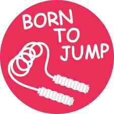 4in X 4in Born To Jump Rope Sticker Vinyl Sports Jump Rope Sticker Vehicle Decal picture