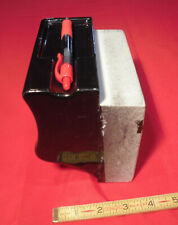 Vintage *Glossy Black* Ceramic Toilet Paper Holder & Cigar Holder-ash-tray, Used picture