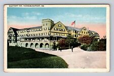 Kennebunkport ME-Maine, Old Fort Inn Antique, Vintage Souvenir Postcard picture