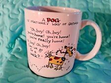 Funny DOG Coffee Mug Hallmark Shoebox Greetings 2-Sided Comical Teacup 4