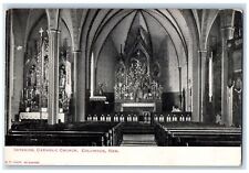 c1905s Interior Catholic Church Interior Columbus Nebraska NE Unposted Postcard picture