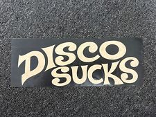 Rare DISCO SUCKS sticker vintage 70s 80s punk 10.5” x 4” picture